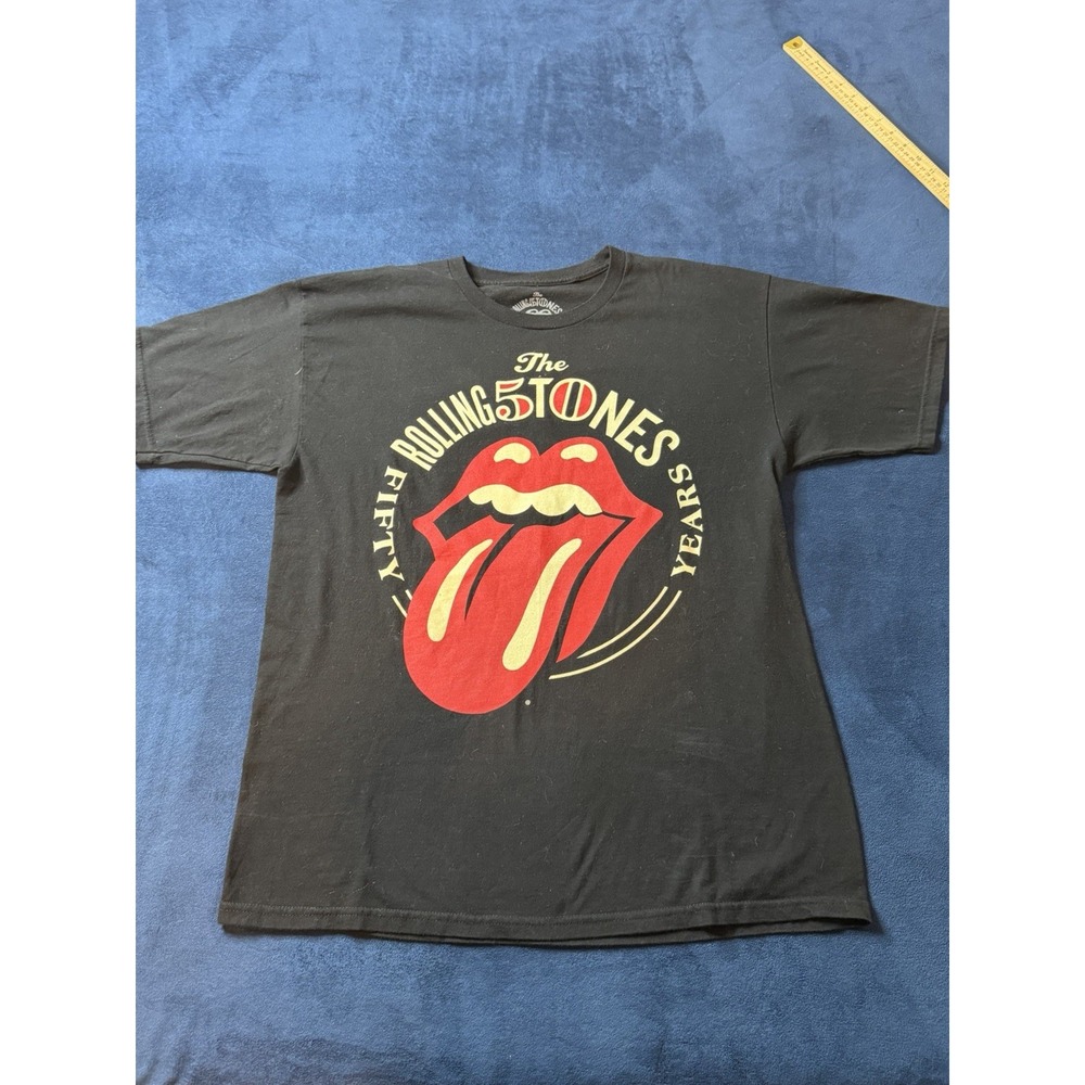 Rolling Stones 2013 Live Tour Shirt Mens Large Black Concert Merch 50 Years TEE